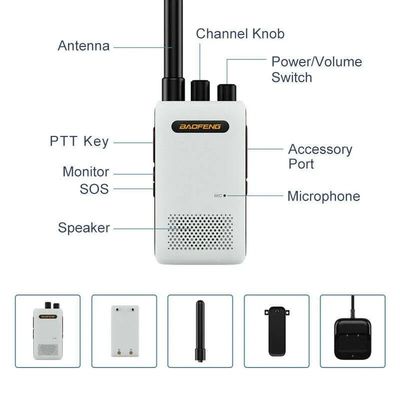 Ham Walkie Talkie Baofeng Bf-358 Mini Dual Band Mobil Handheld UHF Wiederaufladbare Kinder Walkie Talkies Im Jahr 2024
