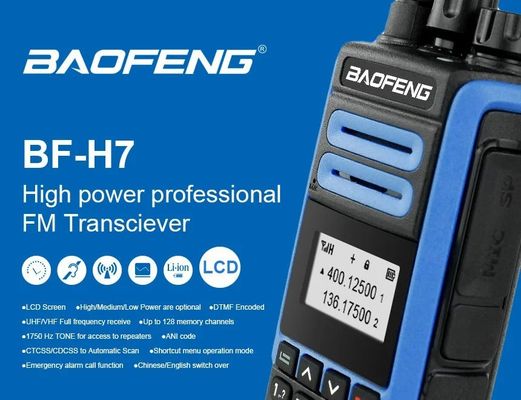 130g Baofeng BF-H7 Dual Frequency Farbtransceiver mit zwei Wegen