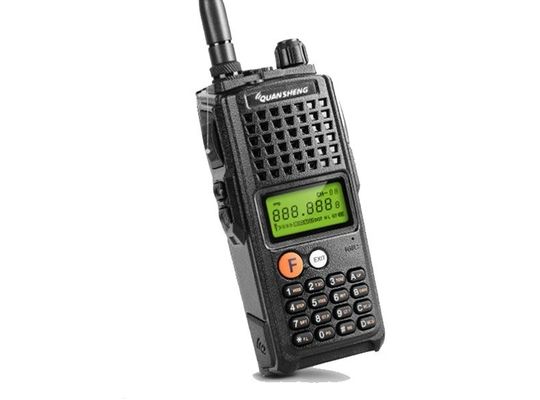 Schwarzer Walkie Talkie mit 4000mAh Batteriekapazität und mehrfacher Frequenz-Scannen