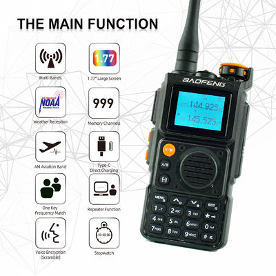 Baofeng UV-K6 Handheld Zwei-Wege-Radio mit 999 Kanälen und Vollband Frequenzbereich