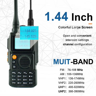 Langstrecken-Fullband UV-K6 Typ-C-Ladestation Walkie Talkie mit Standardbatterie von 1400 MAH