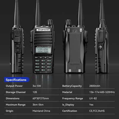 Baofeng UV82 VHF UHF Portable Radio für Pakistan PTT 5 km Fernkommunikation