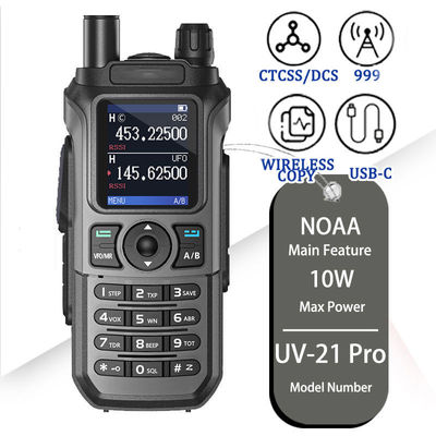 Langstrecken-UV-21 Pro V2 Dual-Band Walkie Talkie mit hoher Kapazität 2600MAH-Batterie