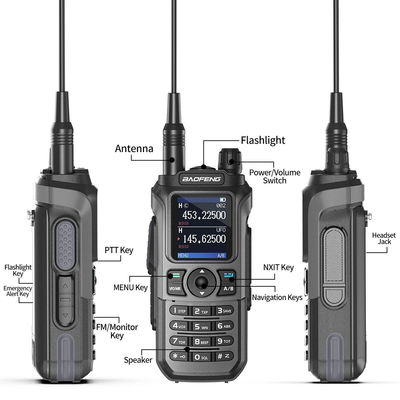 Langstrecken-UV-21 Pro V2 Dual-Band Walkie Talkie mit hoher Kapazität 2600MAH-Batterie