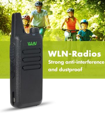 WLN KD-C1 2W/0.5W UHF Mini Walkie Talkie Handheld Transceiver 400-480MHZ Weiß in Bedarf