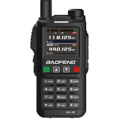 133*62*32mm schwarzer Walkie Talkie Hm-618 Energiesparmodus Breitband/Schmale Band GPS/Glonass