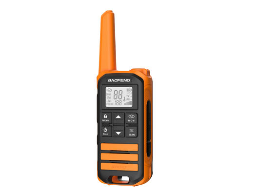 Handheld-Mini-Walkie-Talkie im Terminal-Stil mit Frequenzbereich 136-174/403-527MHZ