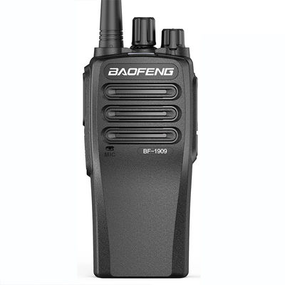 Schwarzer tragbarer drahtloser Walkie-Talkie mit stabilem Signal und fälltbeständigem Design
