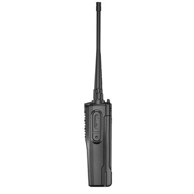 Schwarzer tragbarer drahtloser Walkie-Talkie mit stabilem Signal und fälltbeständigem Design