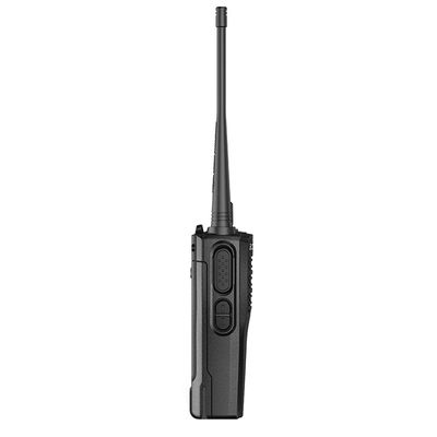 Schwarzer tragbarer drahtloser Walkie-Talkie mit stabilem Signal und fälltbeständigem Design