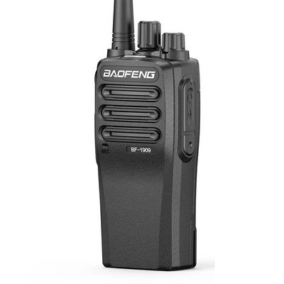 Schwarzer tragbarer drahtloser Walkie-Talkie mit stabilem Signal und fälltbeständigem Design
