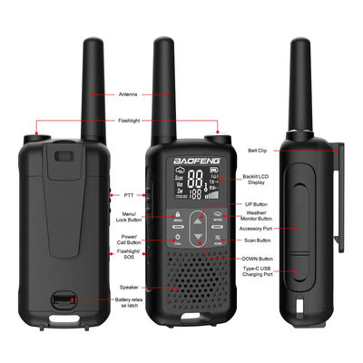 XIR P3688 DP1400 CP200D DEP450 Digitale Zwei-Wege-Radio Walkie Talkie 103mm*55mm*31mm Schwarz