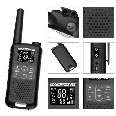 XIR P3688 DP1400 CP200D DEP450 Digitale Zwei-Wege-Radio Walkie Talkie 103mm*55mm*31mm Schwarz
