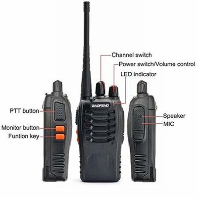 50Ω Antennenimpedanz Baofeng BF-888s A Paar BF-888s Uhf Radio Handheld Walkie Talkie