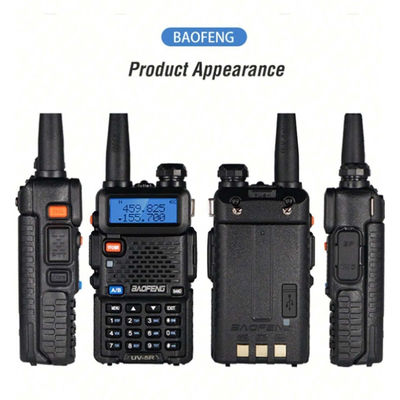128 Kanäle Baofeng UV-5R Walkie-Talkie Wasserdicht 5-10KM Reichweite VHF UHF Frequenz