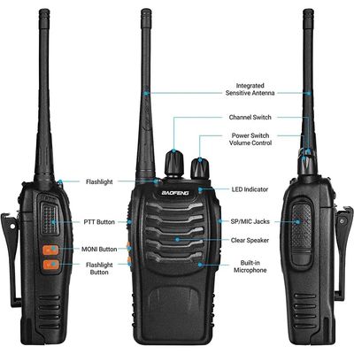 BF Baofeng 888 Lithiumbatterie Zwei-Wege-Walkie-Talkie für Kinder Bluetooth Walkie-Talkie