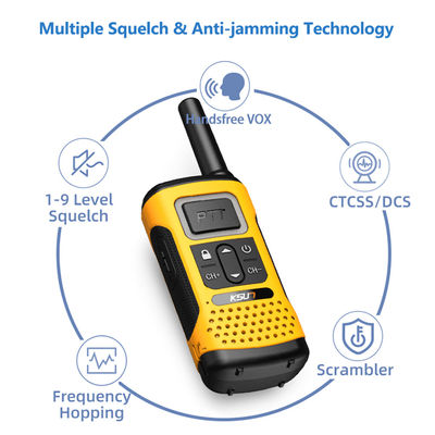 Handheld UHF KSUN GZ32 PMR FRS-Lizenz kostenloses Zweispur-Funk mit Klon-Decodierungsfunktion