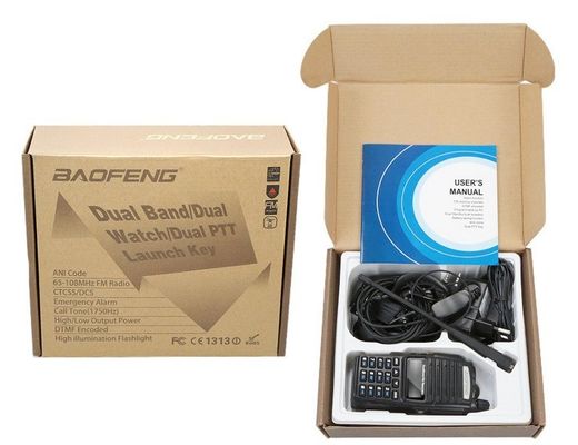 220g Schwarz UV82 8W BAOFENG Dual Band 2 Way Walkie Talkie UV-82 und Top-Selling Radio