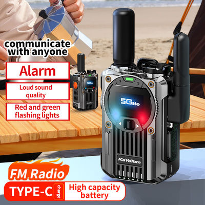 4G POC Zink-Alloy Walkie Talkie mit FM-Funktion und exklusive PTT-Unterstützung