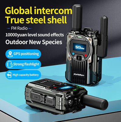 4G POC Zink-Alloy Walkie Talkie mit FM-Funktion und exklusive PTT-Unterstützung