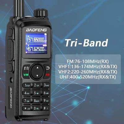 1-10KM Sprachreichweite Baofeng UV-28L 10W Tri-Band Intercom USB-C Aufladen Portable CB Radio