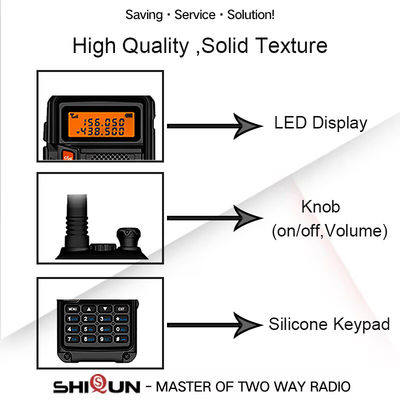 8W Ausgangsleistung Baofeng UV-5R Plus Tri-Power Ham Radio Transceiver mit USB-C-Ladung