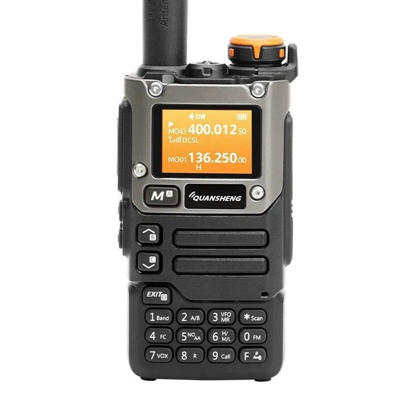 Doppelband-Analogradio Zwei-Wege-Walkie-Talkie Schwarz Handheld für eine reibungslose Kommunikation