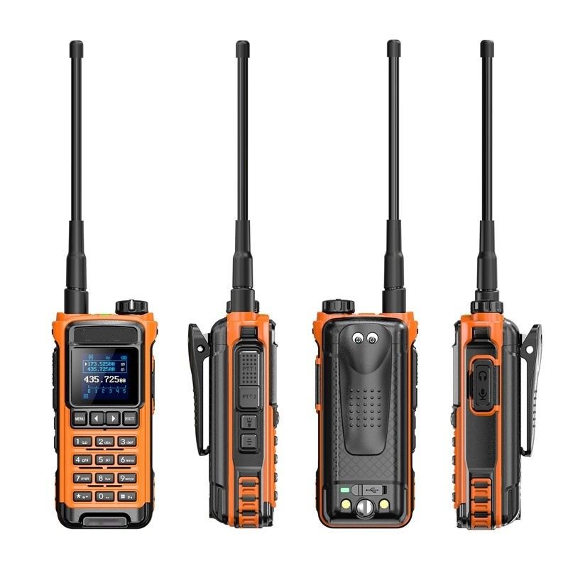 VHF 136-174 MHz Transceiver IC-U86 UHF 400-470MHz Zweiwege-Radio Walkie Talkie Schwarz