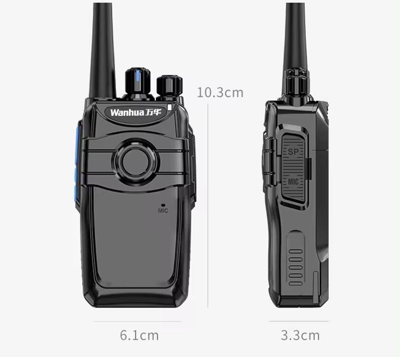 Handheld Walkie Talkie Intercom System für Bankzähler 103*61*33MM 16 Speicherkanäle