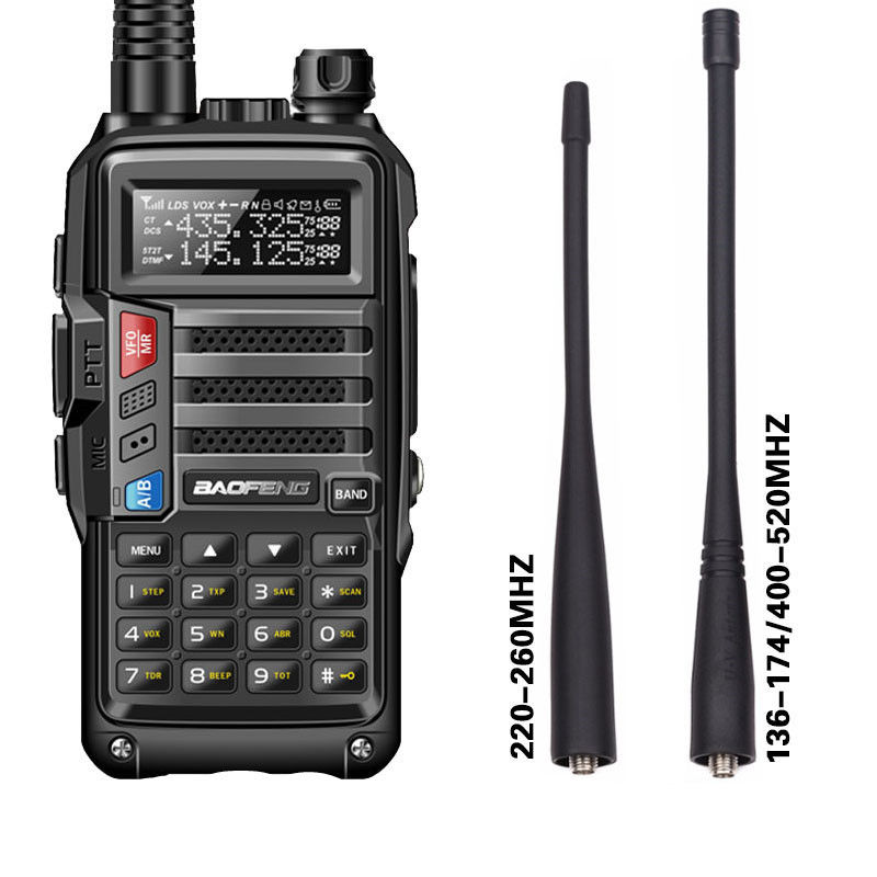Zweiwege Walkie Talkie VHF UHF Frequenz Typ 3,7V Betriebsspannung