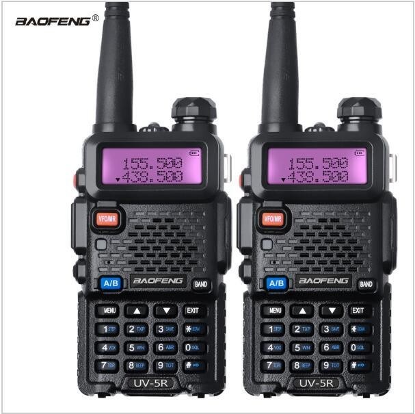Drop Shipping 3-5km Portable Baofeng UV5R UV5R UV5R UV5R Handheld Walkie Talkie