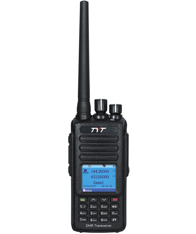 DMR Dual Band IP67 Wasserdichtes GPS Optional 100000 Kontakte 131mm*61mm*36mm Digitales Radio