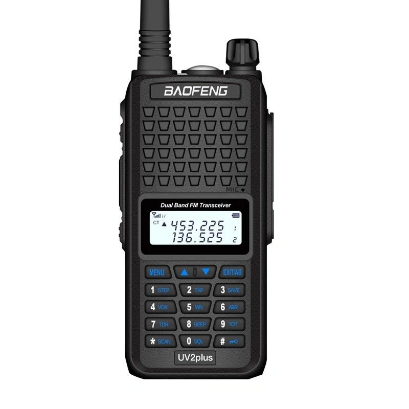 130 x 58 x 35 mm Schwarz Baofeng Bf-UV2plus IP68 LED Taschenlampe UV Dual Band Walkie Talkie