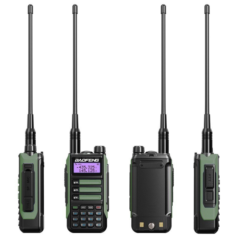 2024 BaoFeng UV-16 PRO High Power TYPE-C Walkie Talkie mit schwarzer Farbe und 5W Ausgang