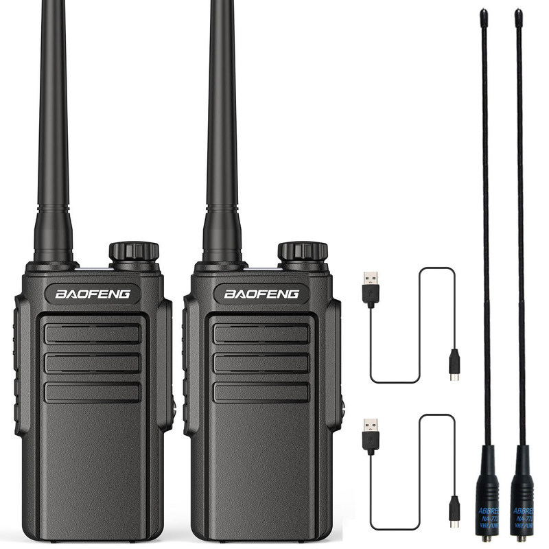 UHF 400-470MHz Handheld Walkie Talkie Typ-C Ladung Upgrade BF-888S Radio für den Außenbereich