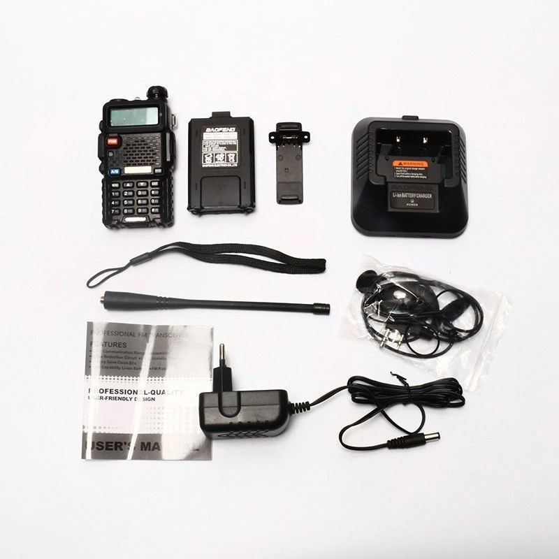 206g Baofeng UV5r Doppelfrequenz VHF UHF professionelles Walkie-Talkie für Sicherheitsteams