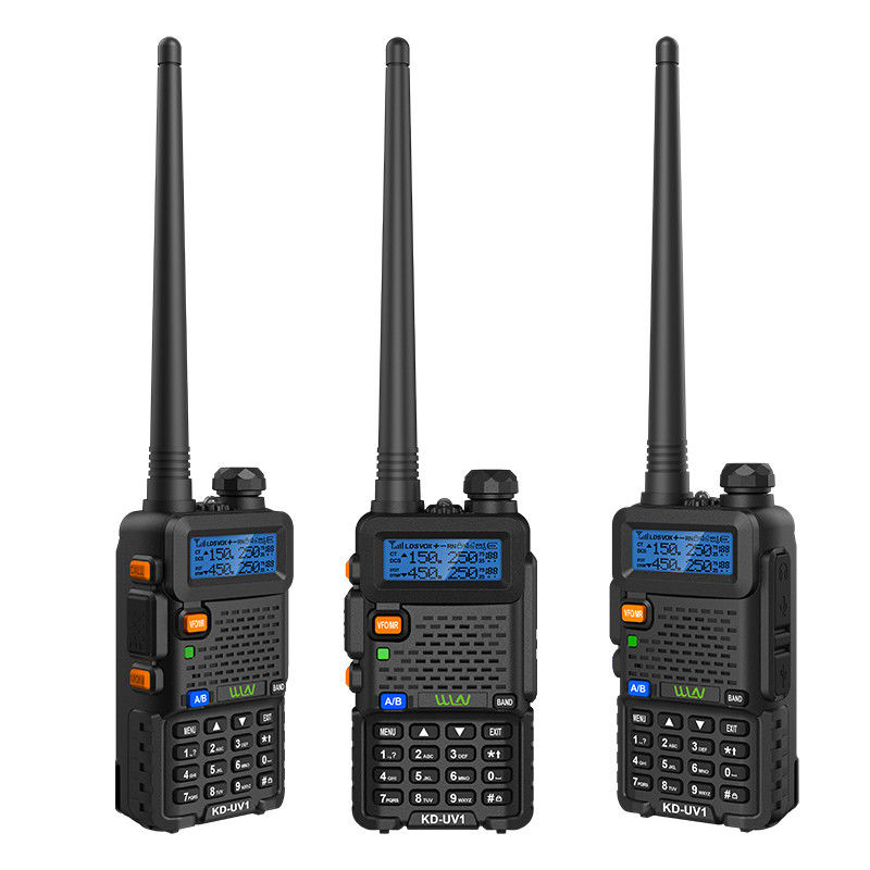 283.4g Langstrecken-Walkie Talkie KD-UV1 Dual-Band UHF400-470MHz VHF136-174MHz Private Form